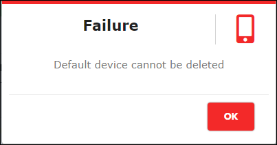 Delete Failure Pop-up - CyLock